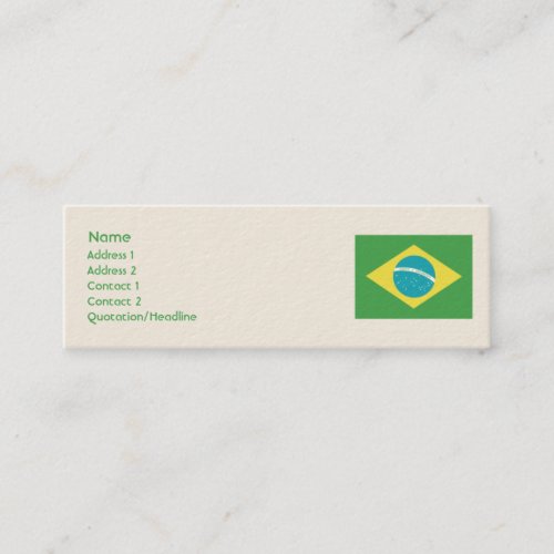Brazil - Skinny Business Cards