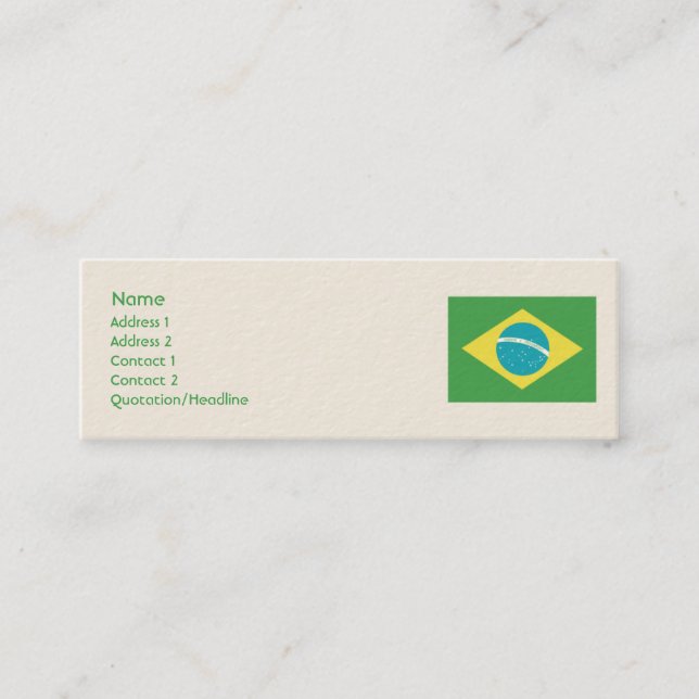 Brazil - Skinny Mini Business Card (Front)