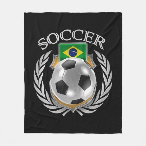 Brazil Soccer 2016 Fan Gear Fleece Blanket