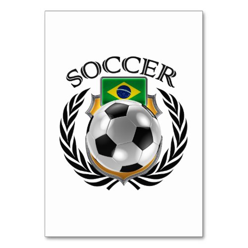 Brazil Soccer 2016 Fan Gear Table Number