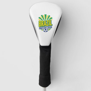 Brazil Soccer 2026 Soccer Bold Country Typography  Golf Head Cover