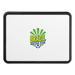 Brazil Soccer 2026 Soccer Bold Country Typography Hitch Cover
