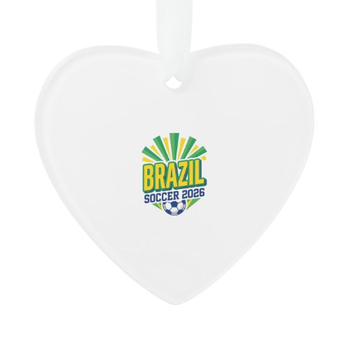 Brazil Soccer 2026 Soccer Bold Country Typography  Ornament