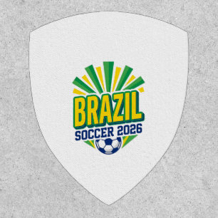 Brazil Soccer 2026 Soccer Bold Country Typography Patch