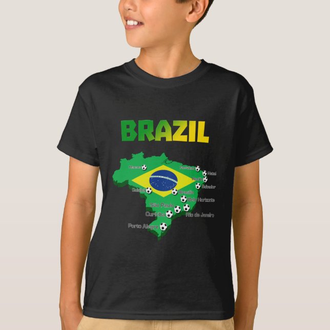 Brazil Soccer  3307 T-Shirt (Front)