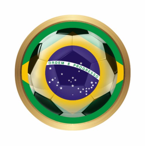 Brazil Soccer Ball Sports Ornament