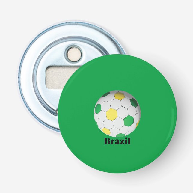 Brazil Soccer Bottle Opener (Front)