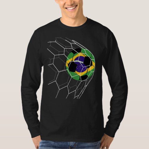 Brazil Soccer   Brazil Flag Football T_Shirt