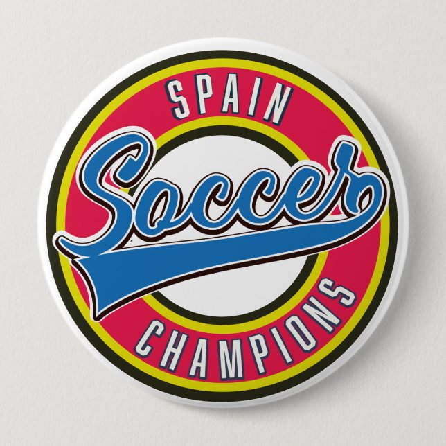 Brazil Soccer Champions Button (Front)