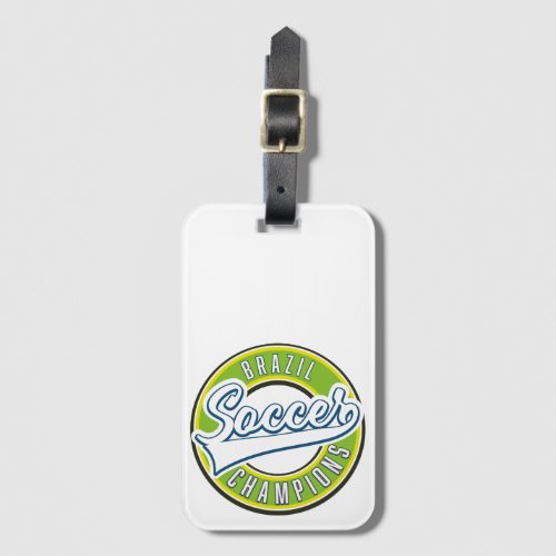 Brazil Soccer Champions Luggage Tag