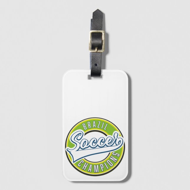 Brazil Soccer Champions Luggage Tag (Front Vertical)