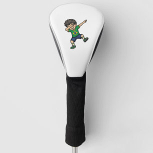 Brazil Soccer Dab Boy Vintage Vector Shirt_1 Golf Head Cover