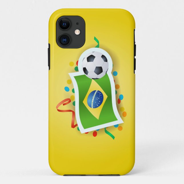 Brazil, soccer design Case-Mate iPhone case (Back)