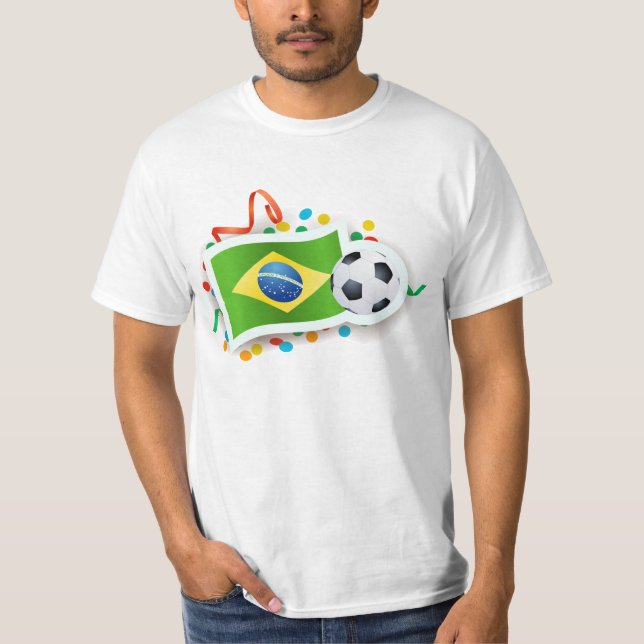 Brazil, soccer design T-Shirt (Front)
