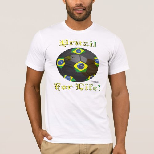 Brazil Soccer Fan 4 Life Mens T_Shirt