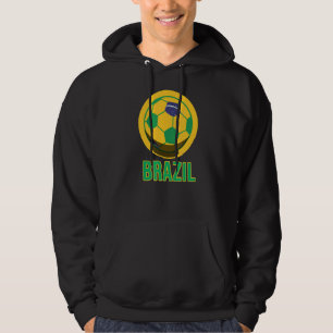 Brazil Soccer Football Brazilian Flag Hoodie