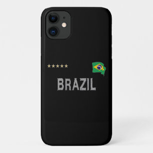 Brazil Soccer Football Fan Shirt Heart iPhone 11 Case