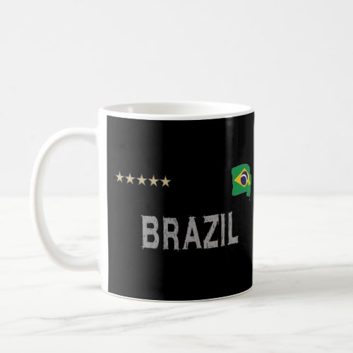 Brazil Soccer Football Fan Shirt Heart Coffee Mug
