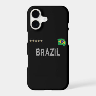 Brazil Soccer Football Fan Shirt Heart iPhone 17 Case