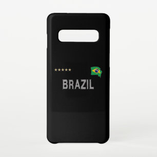 Brazil Soccer Football Fan Shirt Heart Samsung Galaxy S10 Case