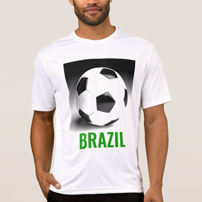 Brazil Soccer Football T-Shirt (Front)