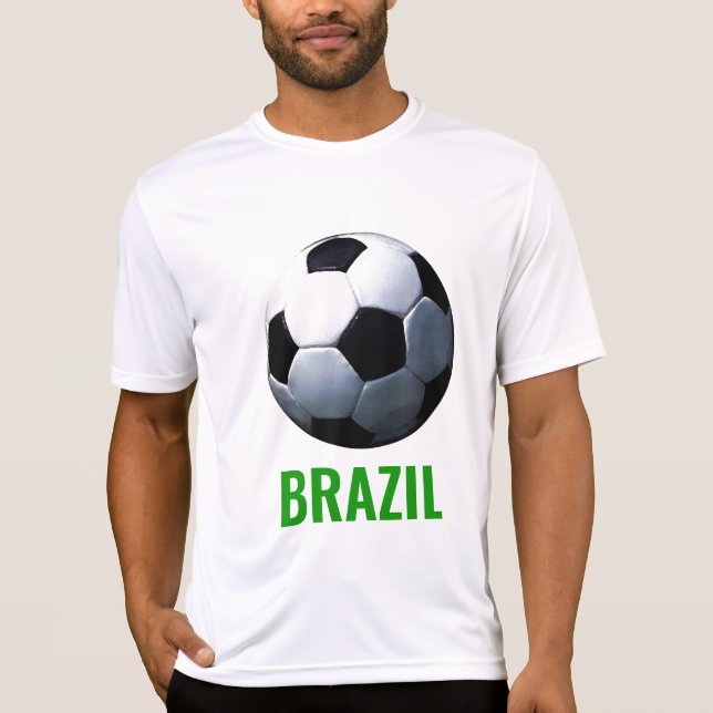 Brazil Soccer Football T-Shirt (Front)