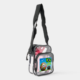 BRAZIL SOCCER FUTBOLL 2026 UNITED STATE USA CLEAR CROSSBODY BAG
