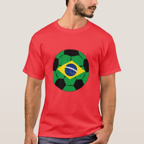 Brazil Soccer Jersey Football Brazilian Flag T_Shirt