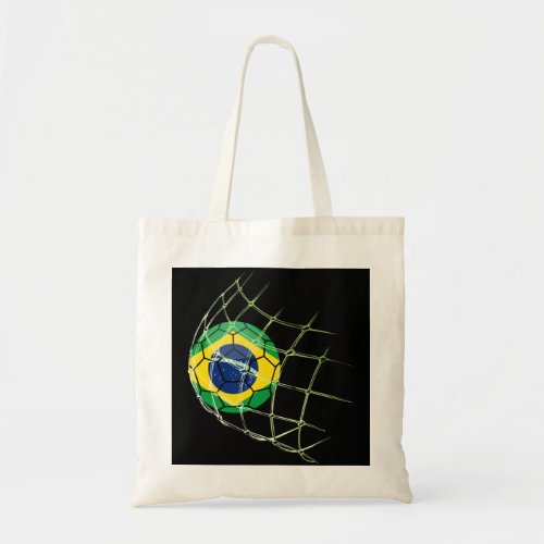 Brazil soccer jersey men 2022 Brazilian Ball Flag  Tote Bag