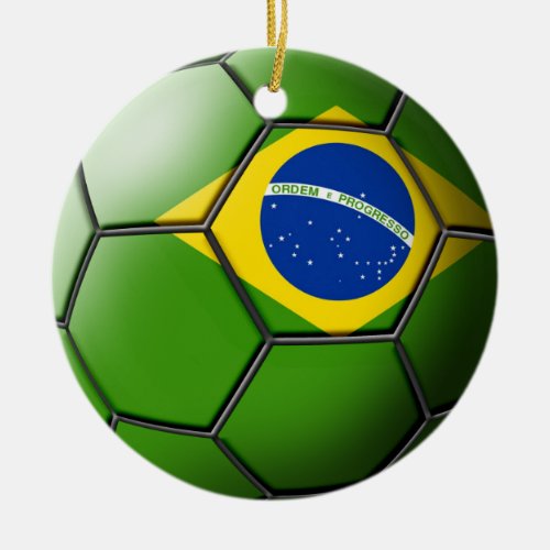 Brazil Soccer Ornament