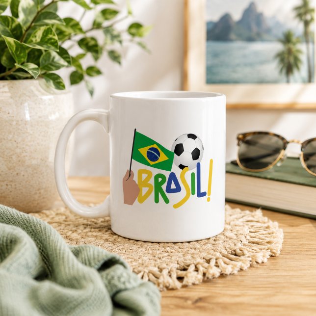Brazil Soccer Pride  Coffee Mug (Creator Uploaded)