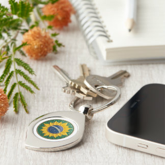 Brazil Solar Emblem - Luxury 3D National Pride Art Keychain