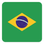 BRAZIL SQUARE STICKER