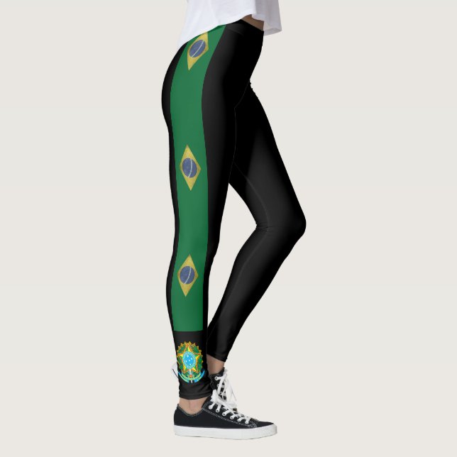 Brazil stripes flag leggings (Right)