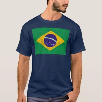 Brazil T-shirt by vintage_flags at Zazzle