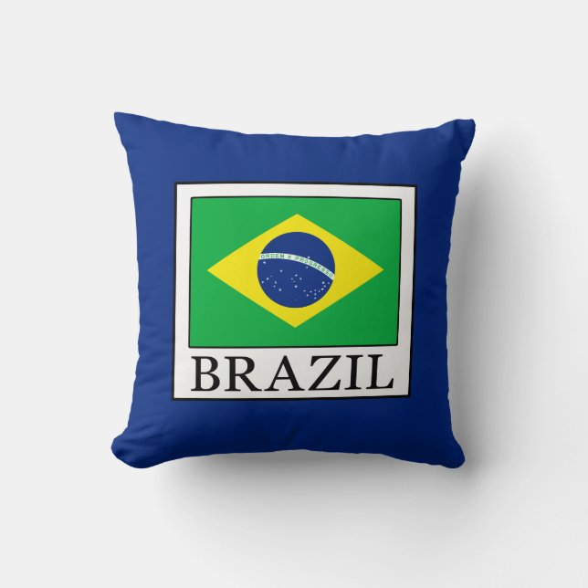 Brazil Throw Pillow (Front)