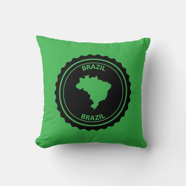 Brazil Throw Pillow (Front)