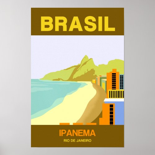 Brazil travel poster