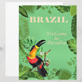 Brazil Travel Poster, Toucan, (Front/Back)