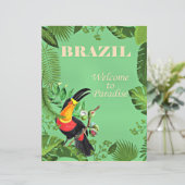 Brazil Travel Poster, Toucan, (Standing Front)