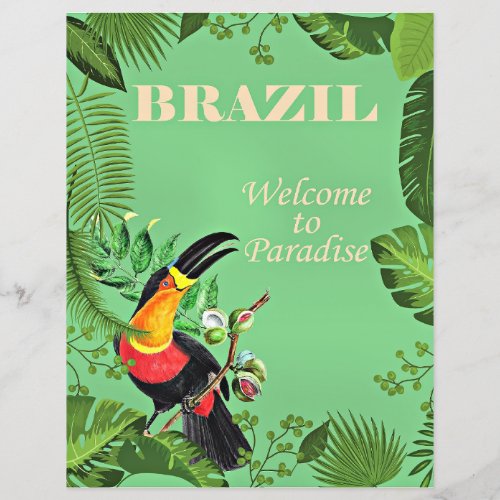 Brazil Travel Poster Toucan