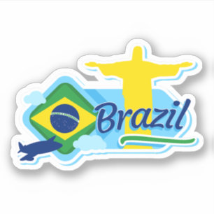 Brazil Travel Vinyl Sticker