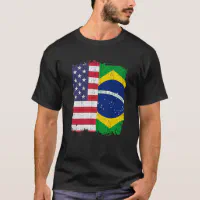 Brazil USA Brazilian Flag T-Shirt