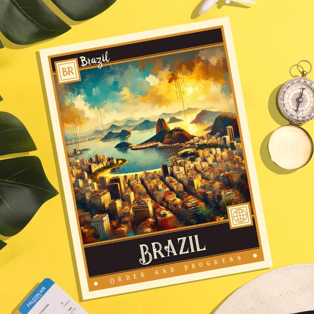Brazil | Vintage Painting Postcard (Creator Uploaded)