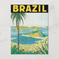 Brazil Vintage Travel Poster