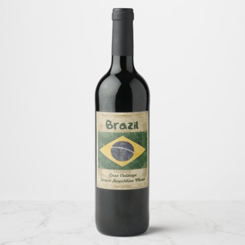 Brazil Wine Label