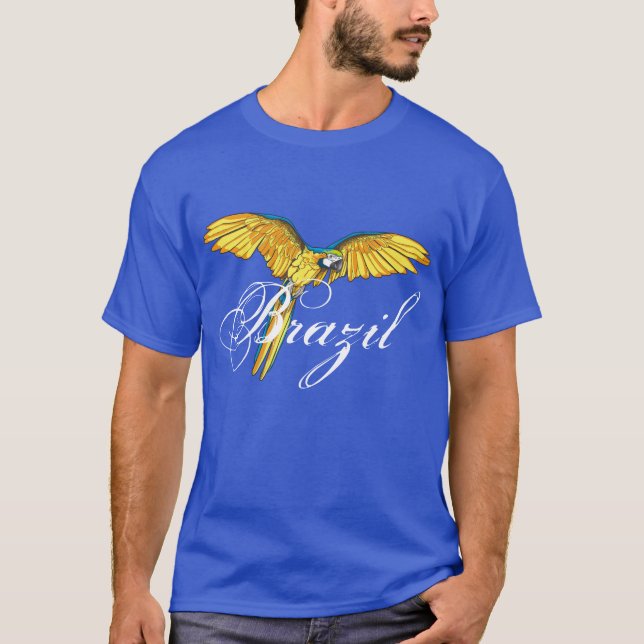 Brazil with parrot T-Shirt (Front)