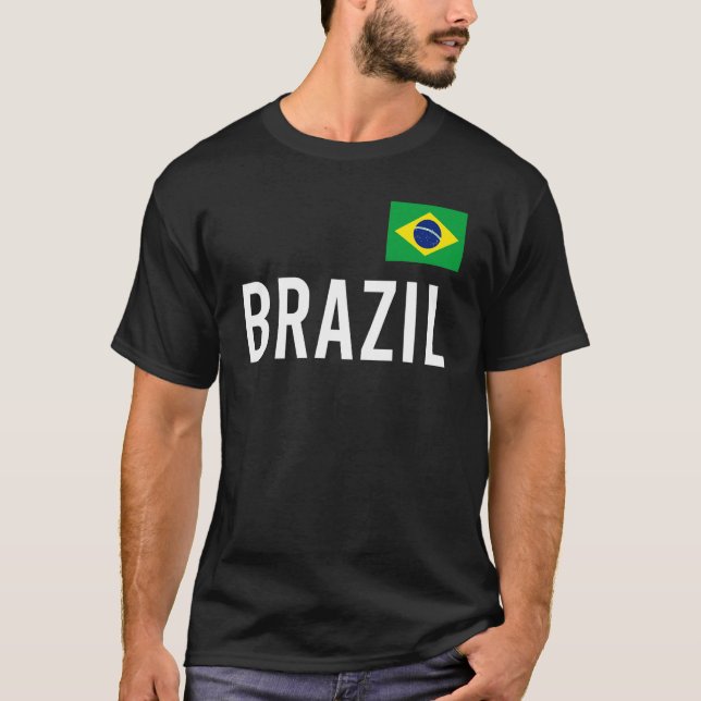 Brazil  Women Men Kids Brazil Flag Souvenir T-Shirt (Front)