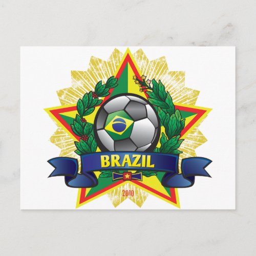 Brazil World Cup Soccer Postcard