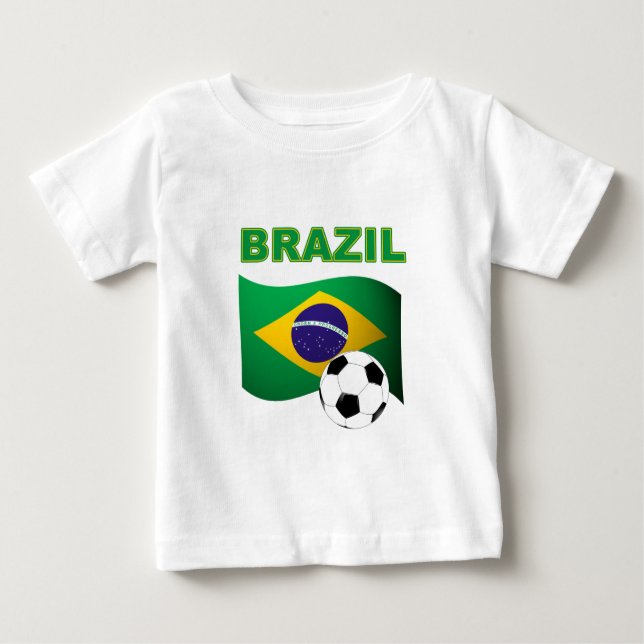Brazil World Cup T-Shirt Flag (Front)